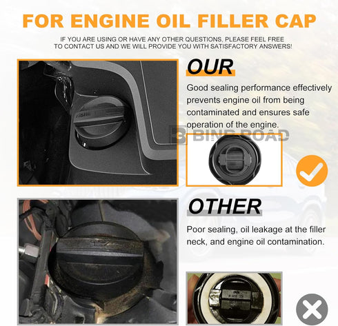Engine Oil Filler Cap Cover 11128655331 Compatible with BMW 1 3 5 7 Series X1 X3 X5 X6 Z4 N20 N54 N55 E46 E60 E63 E65 E84 E88 E90 E92 F01 F10 F25...