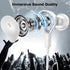 USB C Headphones Magnetic Wired Earbuds Stereo in-Ear Type C Earphones with Microphone Volume Control Noise Isolation for Samsung S24 S23 FE S22 U...