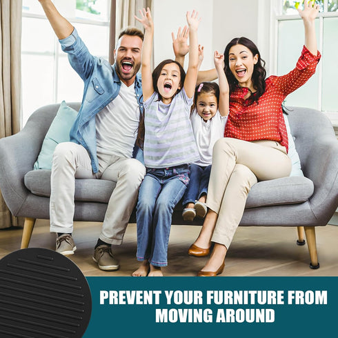 2 x 2 Rubber Caster Cups, Round Non Slip Furniture Pads, Non Skid Furniture Cups, Anti-Slip Gripper Furniture Caster Floor Grip, Anti Skid Leg Coa...