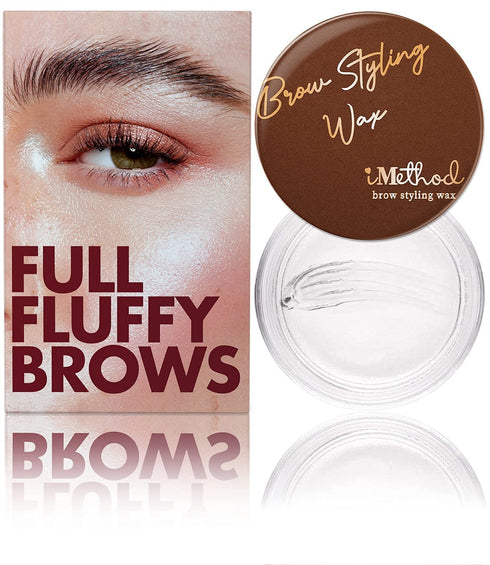 iMethod Eyebrow Wax - Brow Styling Wax for Feathered & Fluffy Brows, Clear Brow Gel, Brow Soap, Waterproof Eyebrow Makeup, Brow Lamination Effect...