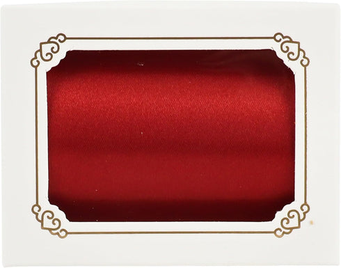 MEEDEE Red Satin Ribbon 3 Inch Wide Red Ribbon by 10 Yards Lux Satin Double Faced Satin Ribbon Red Christmas Ribbon Red Ribbon for Christmas Tree,...