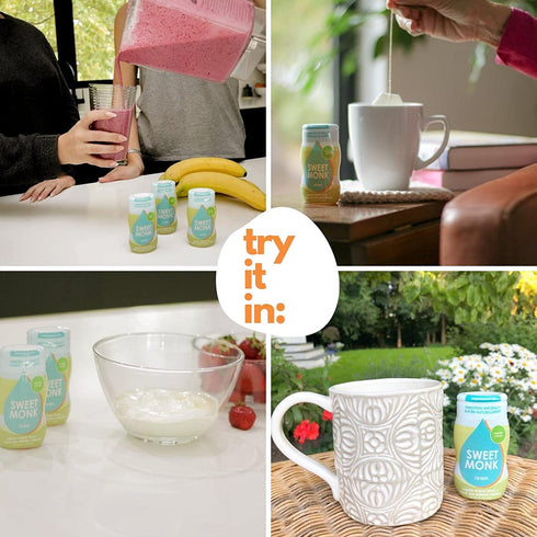 SweetMonk - 100% Pure Original Monk Fruit Sweetener Liquid Sugar Substitute - 1.7oz | No Water Added MonkFruit Extract | Zero Calorie Keto Friendl...