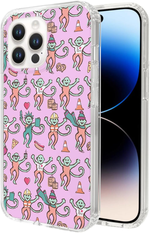 ZHUORUI Phone Case Compatible with iPhone 11 Case Monkeys Roller Pure Clear Rabbit Waterproof Accessories Charm......