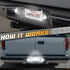 HERCOO LED License Plate Light Lamp Lens White Bulbs Chrome Truck Rear Housing Compatible with 1992 1993 1994 Blazer 1988 to 1999 C1500 K1500 Subu...