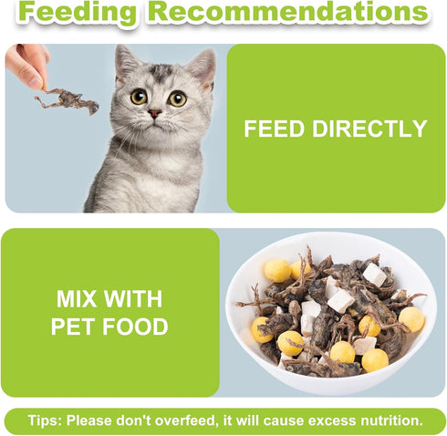 Freeze Dried Dogs Cats Treats - Little Quail Natural Dog Treats Cat Delicious Snacks Training Cat Food Healthy Easy Digestion Pet Food (3 OZ)...
