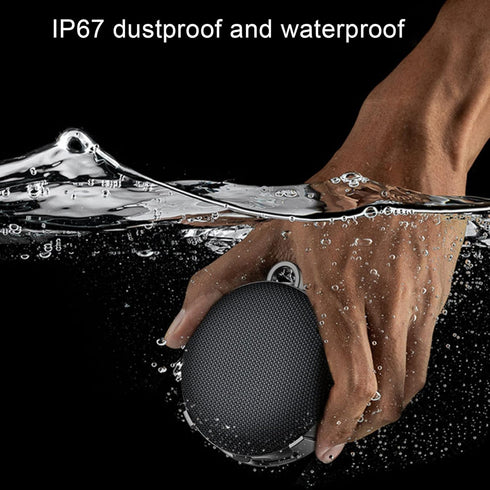 Portable Bluetooth Speaker, 8W IP67 Waterproof Wireless Bike Speaker with 4000mAh Battery, Support Memory Card, Portable Speaker for Outdoor Ridin...