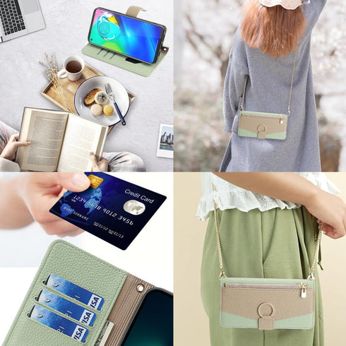 Asuwish Phone Case for Moto G Power 2020 Wallet Cover with Tempered Glass Screen Protector and Mirror Flip Cover Ring Credit Card Holder Crossbody...