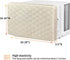 Homydom AC Cover Indoor, Air Conditioner Defender, Double Insulation, High Elasticity, Light Yellow, L-28"x 20"x 3.5"(L x H x D)...