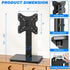 Rfiver Universal Swivel Tabletop TV Stand for Flat Screens 23 24 26 32 39 40 42 43 Inch, Heavy Duty Center Pedestal Stand Replacement with Black T...