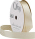 Offray 5/8" Wide Double Face Satin Ribbon, 6 Yards, Ivory White...
