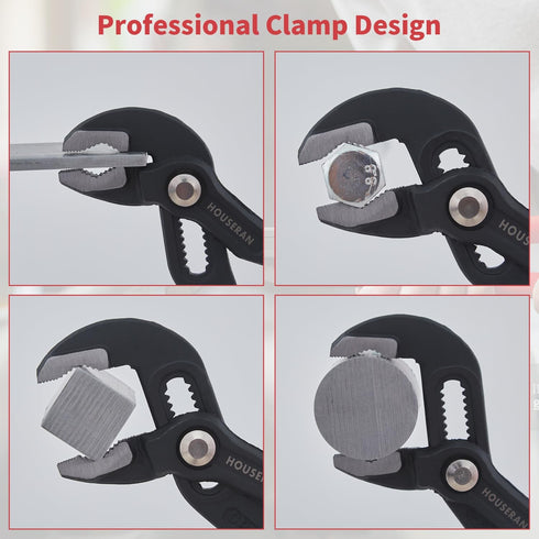 Water Pump Pliers, Slip Joint Pliers, 7 Inch Groove Joint Pliers, Wrench Pliers with Comfort Red Grips, CRV Tongue and Groove Pliers for Home Repa...