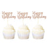Ercadio 36 Pack Happy Birthday Cupcake Toppers Rose Gold Glitter Cake Picks for Celebrating Birthday Party Decorations Supplies...