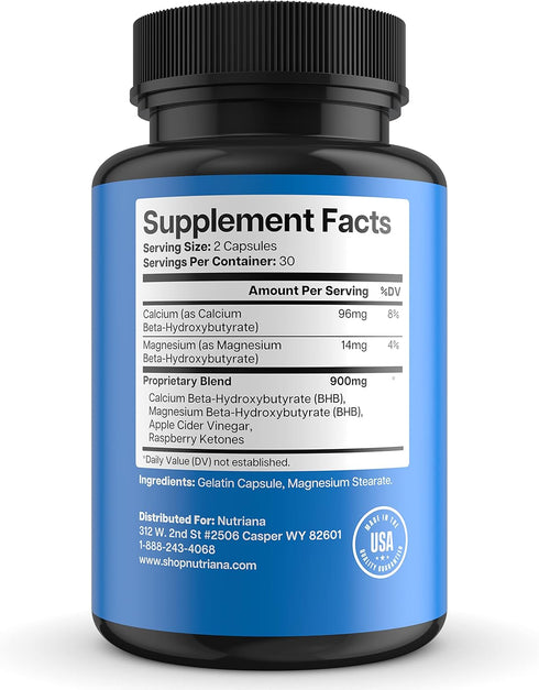 Keto BHB Exogenous Ketones for Men & Women - Keto Supplements for Mental Clarity & Focus - Keto Burn - Keto Fat Burner - Keto Pills Carb-Free Ener...