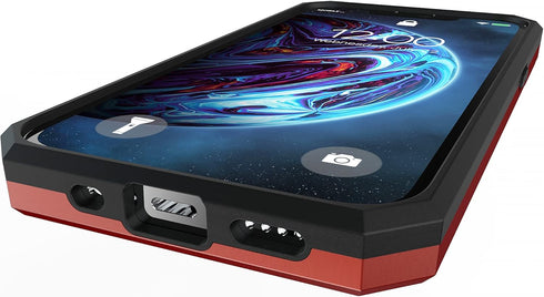 Kitoo Defender Designed for iPhone 13 Mini Eco-Friendly Case with Kickstand, Military Grade Shockproof 12ft. Drop Tested - Red...