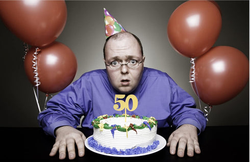 ZHENGYE Gold bling bling Happy Birthday cake topper - 50 Anniversary/Birthday Cake Topper Party Decoration (50th)...