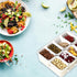 Divided Serving Tray with Lid and Handle Snackle Box Charcuterie Container for Portable Snack Platters Organizer Fruit Divider with 8 Compartments...