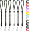 Hand Wrist Strap Lanyard, 6 Pack 8inch Adjustable Nylon Wristlet Straps Keychain String for Cell Phone Case Holder, AirPods Pro 2 2022, Camera, Ke...