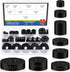 Glarks 40Pcs 8 Sizes Round Rubber Spacer Assortment Kit, Multi Purpose Black Round Neoprene Washers Anti Vibration Rubber Spacer Bushings for Elec...