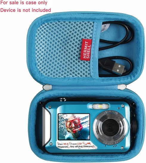 Hermitshell Hard Travel Case for Waterproof Digital Camera Underwater Camera Full HD 2.7K 48 MP Video Recorder Selfie Dual Screens (DV806)......