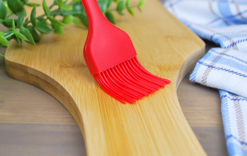Set of 4 Pure Silicone Spatulas Spoon Pastry Basting Brush Heat Resistant (11"-8.4") (4, Spatula Set - Red)...