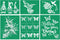 6 Pieces Silk Screen Stencils Hummingbird Butterfly Bee Mesh Stencils Self Adhesive Reusable Transfers for painting on Wood,Furniture,Chalkboard,T...