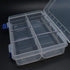 8 Grids Plastic Storage Box with Removable Divider Case for Electronics Jewelry Sewing Tool Gadgets...