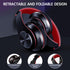 Bluetooth Wireless Over Ear Headphones, HiFi Stereo Sound Foldable Headphones,Colorful LED Lights Headphones with Built-in Mic,Wired for School/Ta...