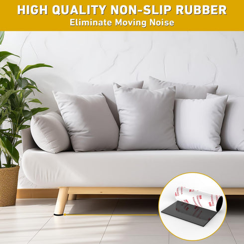 2 pcs Anti-Slip Pads Silicone Rubber Plastic Pads 150x150mm 3M Self-Stick Adhesive Non Slip Mats for Furniture Fixator Protector Mat...