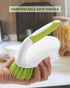 Scrub Brush, Heavy Duty Scrubbing Brushes for Cleaning with Comfortable Grip for Shower, Bathroom, Sink, Kitchen, Bathtub, Floor Cleaning, 3 Pcs...