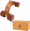 HATHKAAM Massage Roller, 5.5" Rosewood Handheld 4 Wheel Accupressure Unisex Massager for Full Body Pain Relief Cellulite, Trigger Point, Lymphatic...