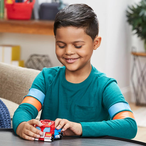 Transformers Playskool Heroes Rescue Bots Academy Team Optimus Prime, 4.5-Inch Action Figure, Converting Robot Toy, Ages 3 and Up...