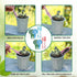Andiker 5pcs Small Garden Seed Planter Tool, Plastic Mini Garden Tool Set 2 in 1 Multifunctional Small Shovel and Adjustable Hand Seed Sower for S...