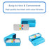 Annhua 60 Holes Dental Bur Blocks with Measurable Cover Autoclavable, Aluminum Burs Case Organizer Disinfection Holder Box for Dental Lab, Dentist...