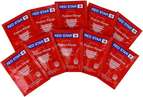 Red Star Premier Rouge formerly Pasteur Red Dried Wine Yeast (10 Packets)...