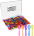 3 Inch Tiny Mini Tasting Spoons Colored Disposables Small Taster Spoon, Mini Sampling Spoon for Desserts Pudding Jello Shots Ice Cream (1 Pack of ...