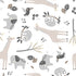 Lambs & Ivy Baby Jungle Animals White/Gray/Taupe Cotton Fitted Crib Sheet...