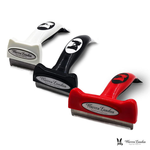 Deshedding Dog Brush by Warren London | Stainless Steel Deshedding Tool | Short Hair - Medium...
