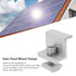 10PCS Solar End Clamp Solar Panel Mounting Z Brackets Aluminum Alloy Pressing Block PV Panel Rail End Grounding Clamps for RVs Trailers Boats Yach...