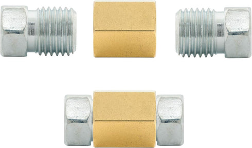 4LIFETIMELINES 12 Piece 3/16 (3/8-24 Inverted) Brake Line Fittings & Unions (12 Fittings, 8 Fittings, 4 Unions)...