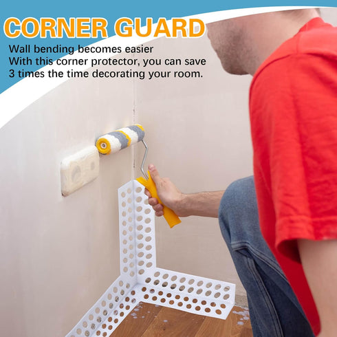 24 Pcs 3 Way Corners for Drywall Drywall Corner Bead Anti Crack Reinforced Corner Bead for Inside Outside Wall Crack Repair Tool...