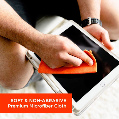 WHOOSH! Screen Cleaner Spray and Wipe - 3.4 fl oz + 1 Microfiber Cloth Wipes - Travel Size Electronic Cleaner for Car, Computer, Laptop, iPad, Mac...