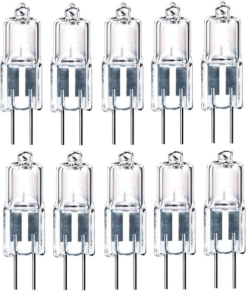 10x G4 12V 5W Light Bulb Replacement JC 2 Pin Base Halogen Kitchen Table Pendant Lamp 12 Volt 5W Warm White Landscape Desk Lighting...