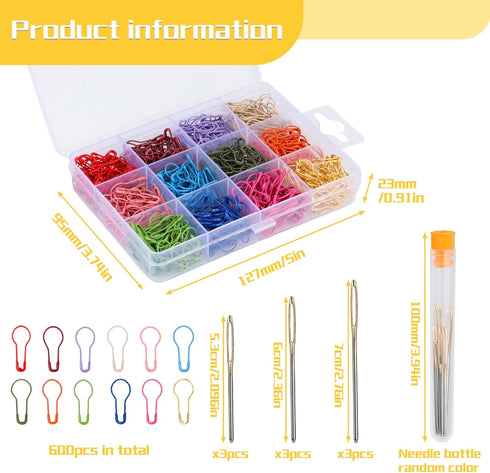 Kollase Stitch Markers, Crochet Markers, Metal Stitch Markers for Crocheting, Crochet Accessories and Supplies, Stitch Markers for Knitting and Cr...