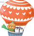 DECOWALL DA-1406B Animal Hot Air Balloons Kids Wall Stickers Wall Decals Peel and Stick Removable Wall Stickers for Kids Nursery Bedroom Living Ro...
