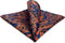 S&W SHLAX&WING Orange Blue Pocket Square for Men Fashion Large Handkerchief...