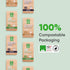 Window and Glass Refill 8-Pack - Certified Compostable Packaging, Natural Cleaning Solution for Windows and Glass - Eco-Friendly and Sustainable...