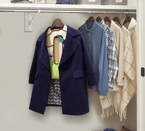 Hanger Diversion Safe, Hanging Closet Safe with Dual-Sided Pocket, Fits Under Hanging Clothes to Hide Guns Money Stash Jewelry Documents Valuables...