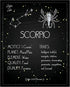 Posterizer 1 pcs-Astrology Posters-Zodiac Sign Scorpio-Astrology & Zodiac Art-Astronomy- Gift for Steampunk and Astrology Lovers-Living Room Bedro...