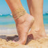 Plus Size Ankle Bracelets for Women Large Ankle, 14K Gold Filled Dainty Layered Cuban Paperclip Link Chain Anklets for Women Extra Large Anklet Go...