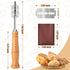 Bread Lame with 10 Pieces Replaceable Blades, Stainless Steel Bread Lame Knife with Wooden Handle, Sourdough Scoring Tool with Leather Protective ...